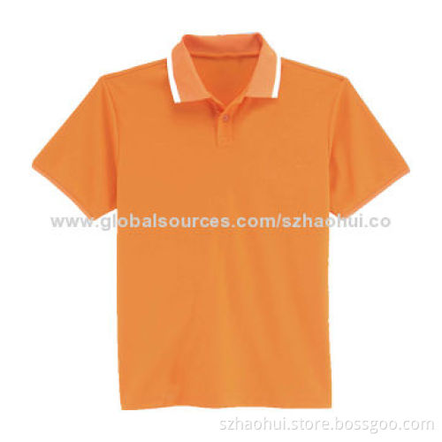 Custom men's polo shirt, suitable for uniform and sportswear